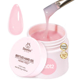 Gel Beetles duro sin HEMA para uñas, rosa mini 0,5 oz.