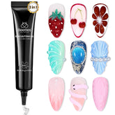 Beetles gel 3D para uñas, diseño 3D rápido en envase de 15 ml