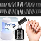 Beetles Gel Nail Tips: punta corta para uñas naturales y extensiones resistentes