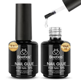 Beetles Gel Polish 9 en 1: pegamento para uñas falsas para fijación rápida y segura