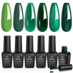 Beetles Gel Polish Aguacate Verde, acabado suave para manicuras duraderas.