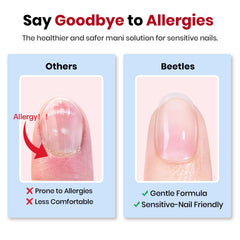 Beetles Gel Polish: aplicación precisa con textura media para uñas artificiales.