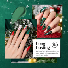 Beetles Gel Polish Brillo Verde, brillo intenso para uñas destacadas.