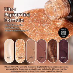 Beetles Gel Polish Brownie Bliss: paleta de colores para uñas cálidas