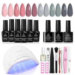Beetles Gel Polish Kit con lampara UV-LED incluida para manicura profesional en casa