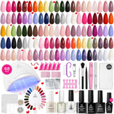 Beetles Gel Polish Kit con luz UV-30led para curado uniforme.