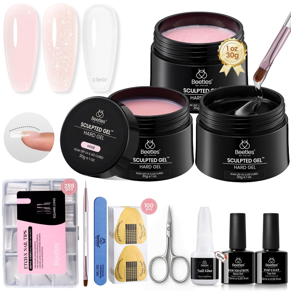 Beetles Gel de Uñas: kit completo para extensiones profesionales.