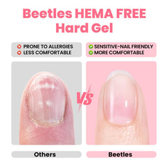 Gel Beetles rosa para uñas, uso profesional y portátil 0,5 oz.