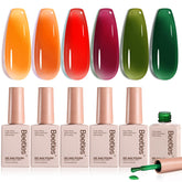 Beetles Jelly Gel Set muestra de botes con color vibrante para uñas elegantes