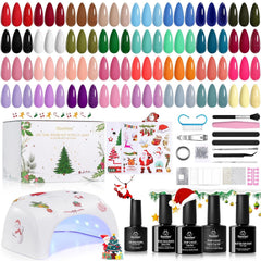 Beetles Gel Polish kit Navideño con 32 colores para looks duraderos.