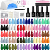 Beetles kit vernis gel avec lampe UV, 32 couleurs, parfait pour une manucure maison.