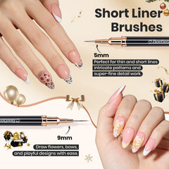 Beetles Liner Pinceles 15 mm para patrones precisos