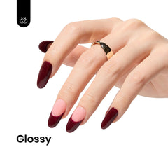 Beetles Merlot Wine gel-polish, aplicación uniforme para uñas duraderas.