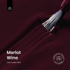 Beetles Merlot Wine gel-polish, paleta de muestras para elegir tono.