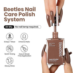 Beetles Mocha Mousse, secado rápido sin UV, lista para salir.