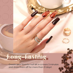 Beetles Gel Polish Set neutro tono piel para manicura suave.
