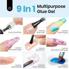 Beetles Gel Polish pegamento para uñas, aplicación suave y auto nivelante