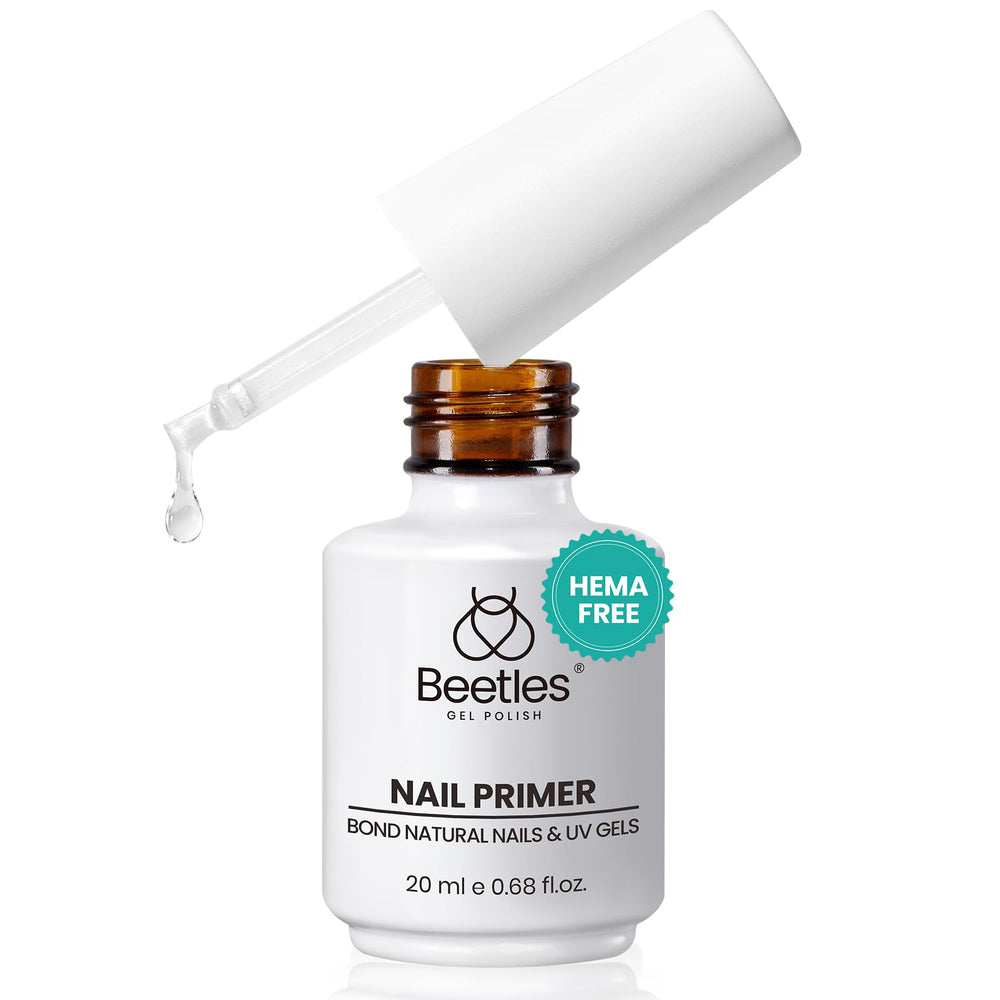 Beetles primer de uñas 20ml para adherencia sólida y base duradera.