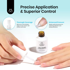 Beetles primer uñas, compatibilidad universal para gel, acrílico y gel UV.
