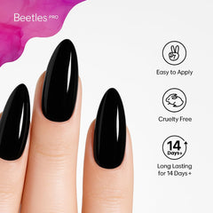 Beetles Pro Gel Top Coat muestra textura precisa para aplicación controlada
