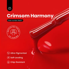 Beetles Red Gel Nail Polish application scene illustrating smooth glide and long wear.