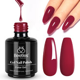 Beetles Rojo Gel: botella de 15 ml para manicura duradera.