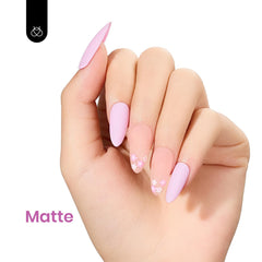Beetles Rosa Gel Esmalte Cuento de Hadas, duración de 28 días con brillo intenso.