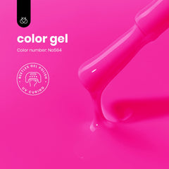 Beetles rosa neon: curado rápido con UV/LED para manicura duradera.