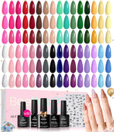 Beetles conjunto de esmalte en gel Primavera, 32 colores para uñas vibrantes.