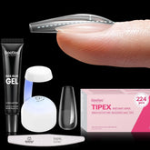 Beetles Tipex Kit: ensemble complet de 224 tips pour extensions rapides.