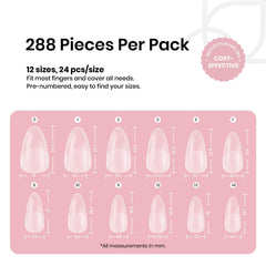 Beetles Gel Polish: 12 tallas claras para ajuste natural y rápido.