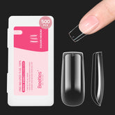 Beetles tips uñas claras cuadradas medianas para acabado natural