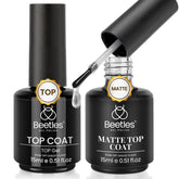Beetles top coat gel brillo 15ml: acabado ultrabrillante para uñas.