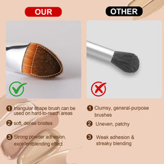 BeeYoYe concealer triángulo corrige manchas con precisión sin líneas marcadas.