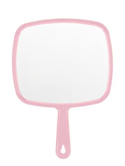 BEFUI espejo de mano extra grande rosa para ver cada detalle del peinado