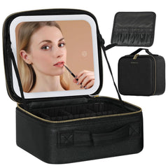 Behaesty miroir LED 4K pour retouches rapides en voyage.