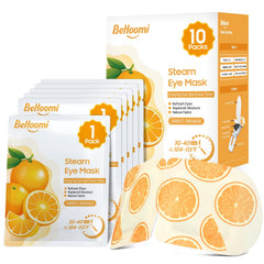 BeHoomi mascarilla de vapor para ojos, paquete de 10, descanso rápido y cómodo