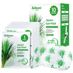 BeHoomi mascarilla ocular termica lemongrass lista para relajación suave.