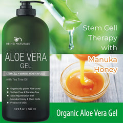 Aloe Vera Gel con miel de Manuka de Being Naturals promueve renovación suave
