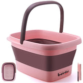 Bañera Beinilai para pies con diseño compacto y plegable, fácil de guardar.