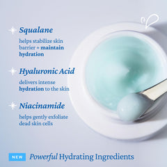Ingredientes clave de belif Aqua Bomb para hidratación profunda.