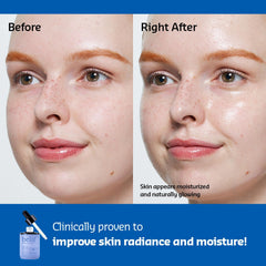 belif super-drops multi-7 serum composition hyaluronique visible pour peau repulpée.