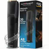 Bell+Howell Vacutrim prise de face montrant le système d’aspiration intégré pour un soin propre