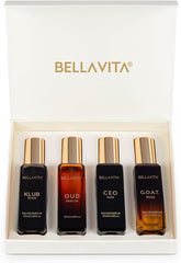 Set Bella Vita Luxury para hombre con 4 fragancias de 20ml, regalo práctico