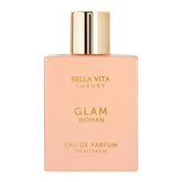 Bella Vita Luxury GLAM: botella de perfume elegante y duradera para uso diario.