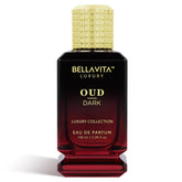 BellaVita OUD Oscuro: botella elegante mostrando un aroma intenso para cenas