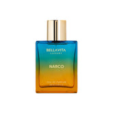 Bellavita Narco Unisex Perfume en botella frontal, fragancia duradera para cualquier ocasión.