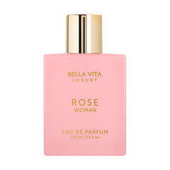 BellaVita Rose: frasco elegante para uso diario con perfume floral.