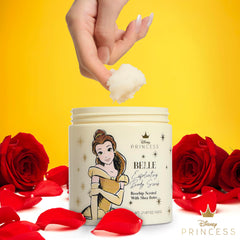 Belle Maison Disney Belle Scrub: manteca de karité para hidratación profunda durante el uso.