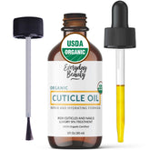 Aceite orgánico para cutículas y uñas de Belleza Diaria en botella, hidratación profunda.